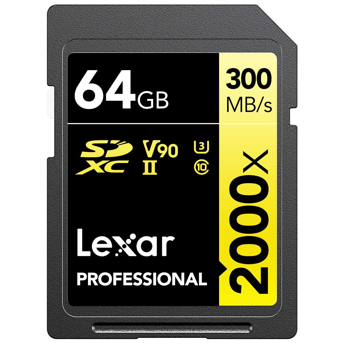 

Lexar Professional 2000x 64GB SDXC UHS-II Memory Card, 2-Pack
