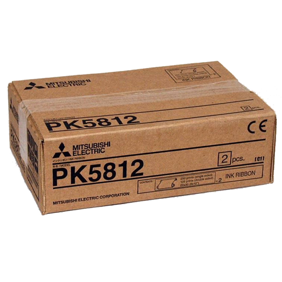 

Mitsubishi 8x12" Donor Ink Ribbon/Box for CP-W5000DW Printer, Pack of 2