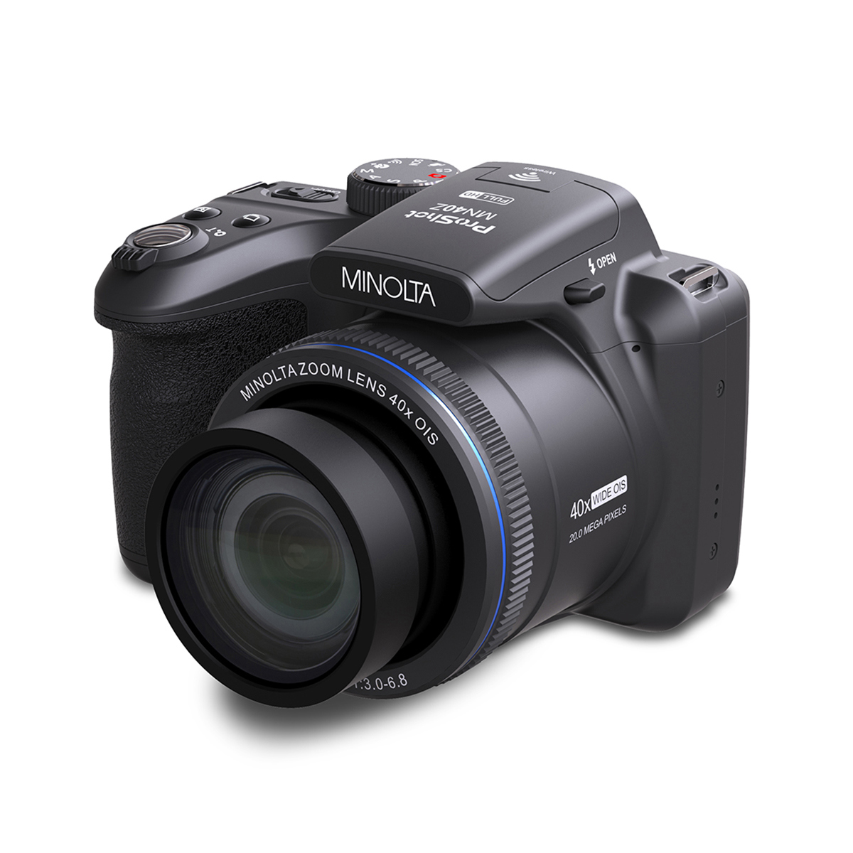 

Minolta ProShot MN40Z 20MP Full HD Camera with 40x Optical Zoom Black