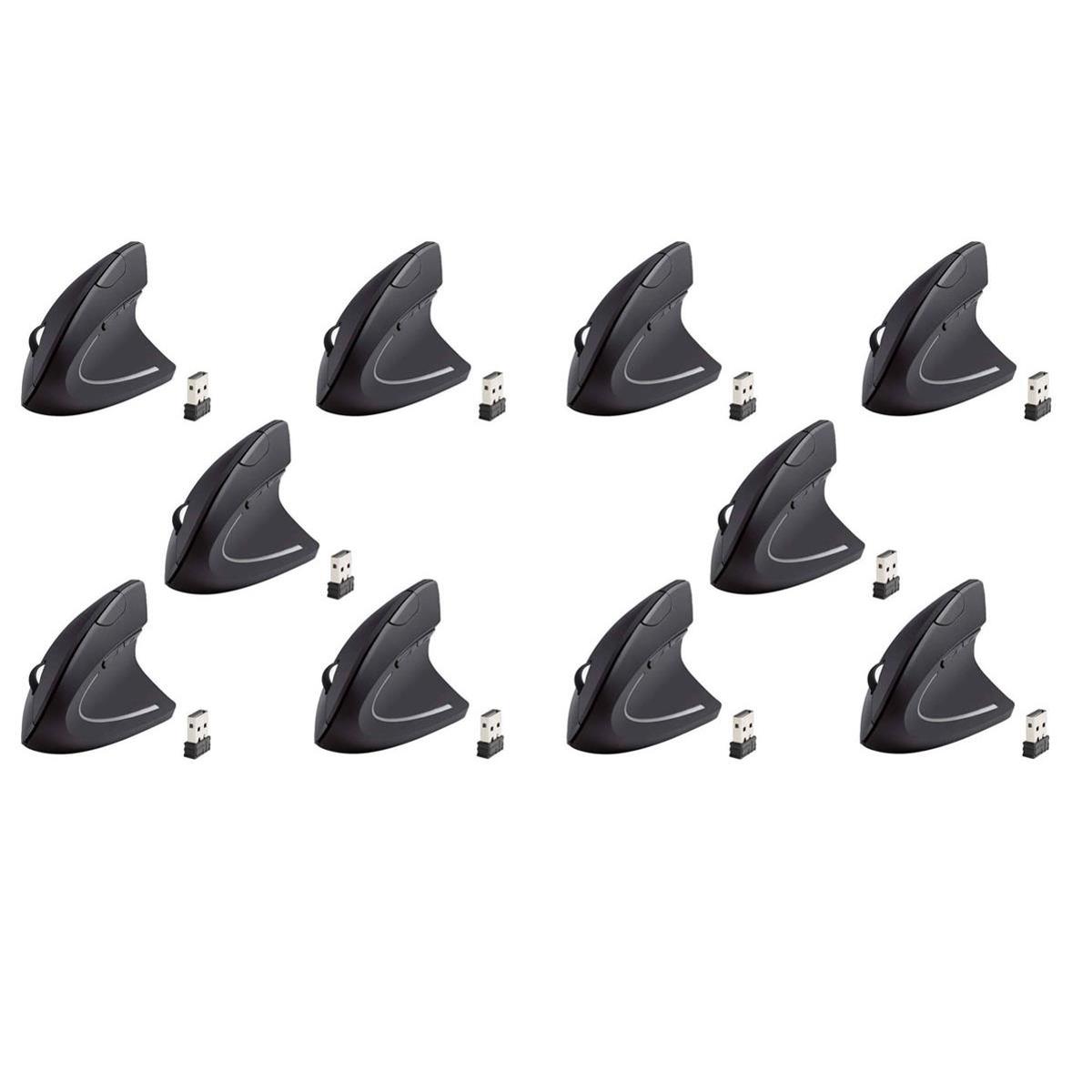 Image of iMicro 10 Pack MO-WVEO01 2.4GHz Wireless Vertical Ergonomic Optical Mouse