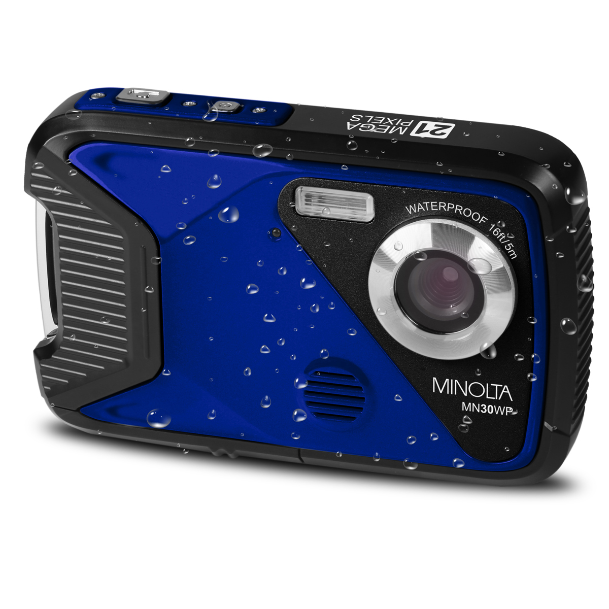 

Minolta MN30WP 21MP Full HD 2.8" Touch LCD Screen Waterproof Digital Camera,Blue