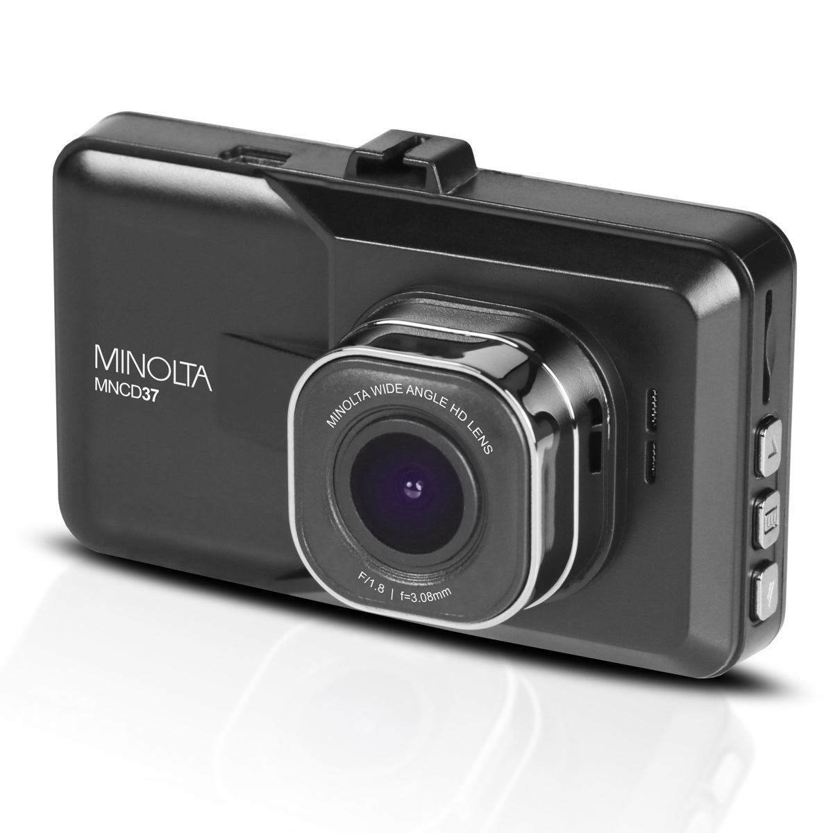 

Minolta MNCD37 Full HD 3" LCD Screen Dash Cam, Black