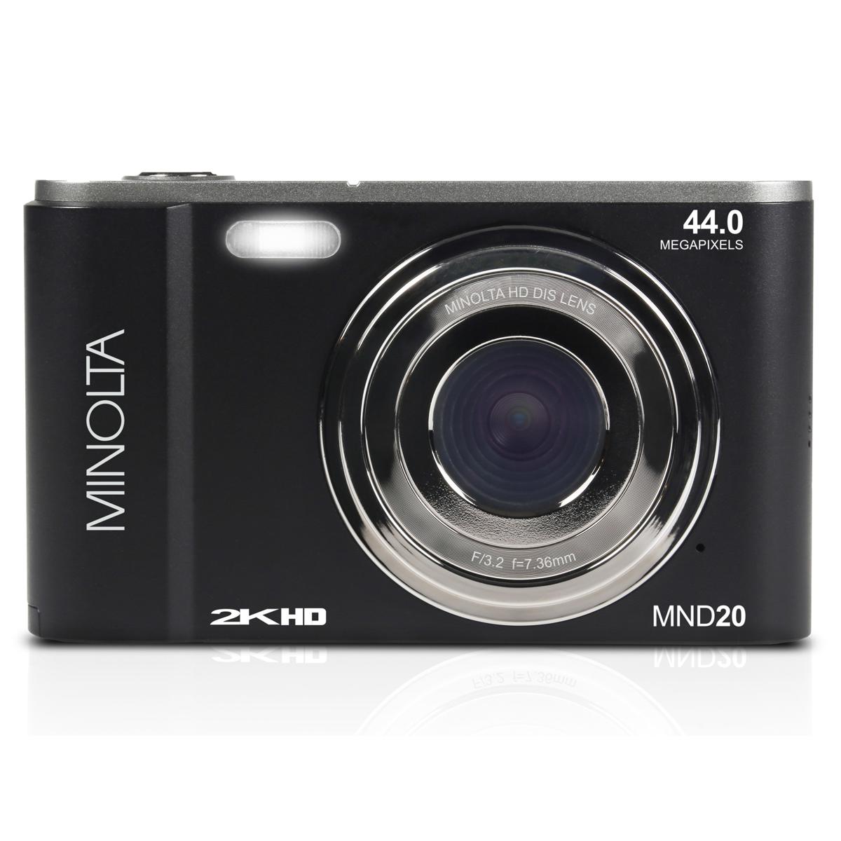 

Minolta MND20 44MP 2.7K QHD 2.9" LCD Screen Digital Camera, Black