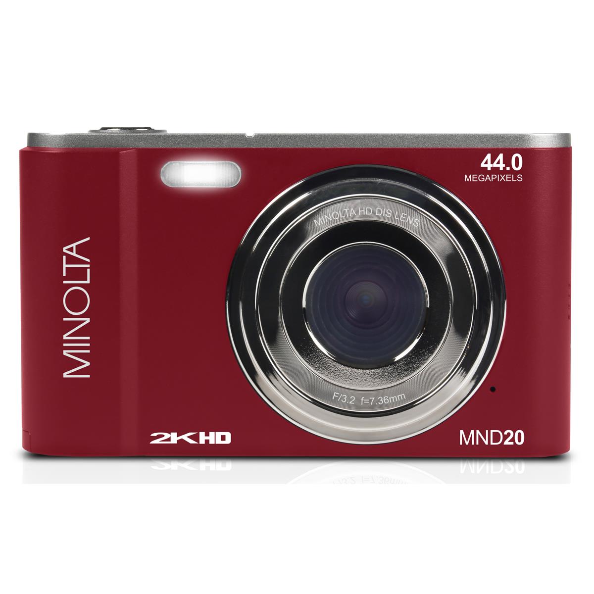 Minolta Minolta MND20 44-мегапиксельная цифровая камера Ultra HD 2,7K (красная) # MND20-R
