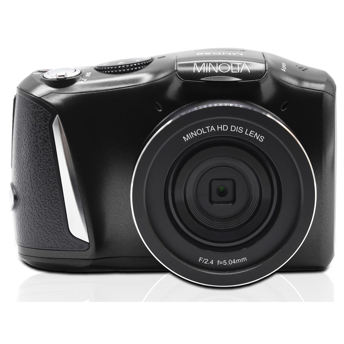

Minolta MND50 48MP 4K Ultra HD 3.0" LCD Screen Digital Camera, Black
