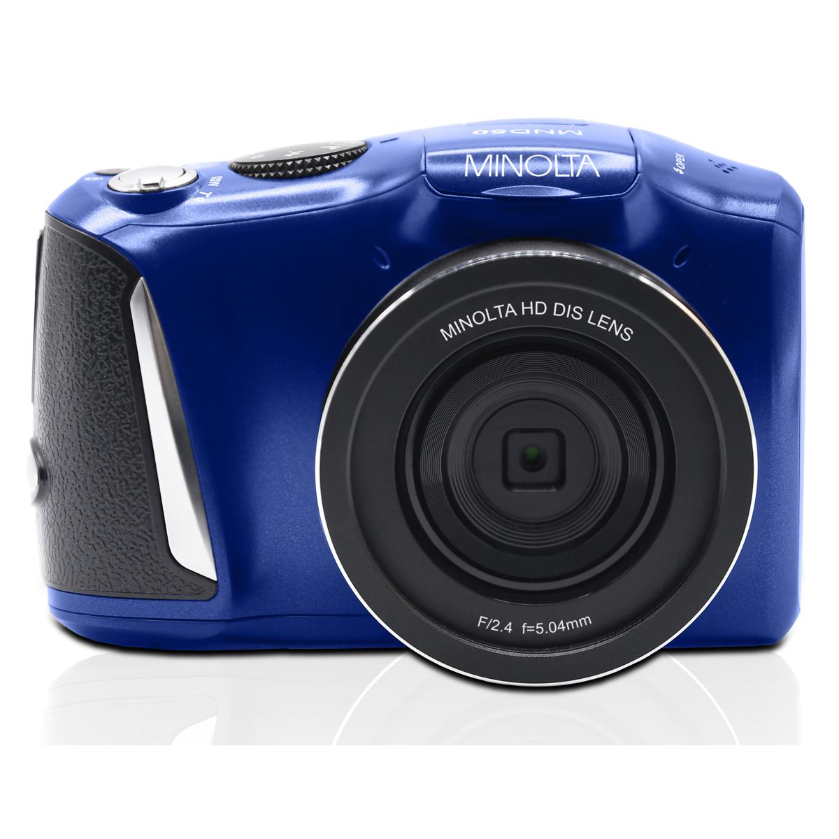

Minolta MND50 48MP 4K Ultra HD 3.0" LCD Screen Digital Camera, Blue