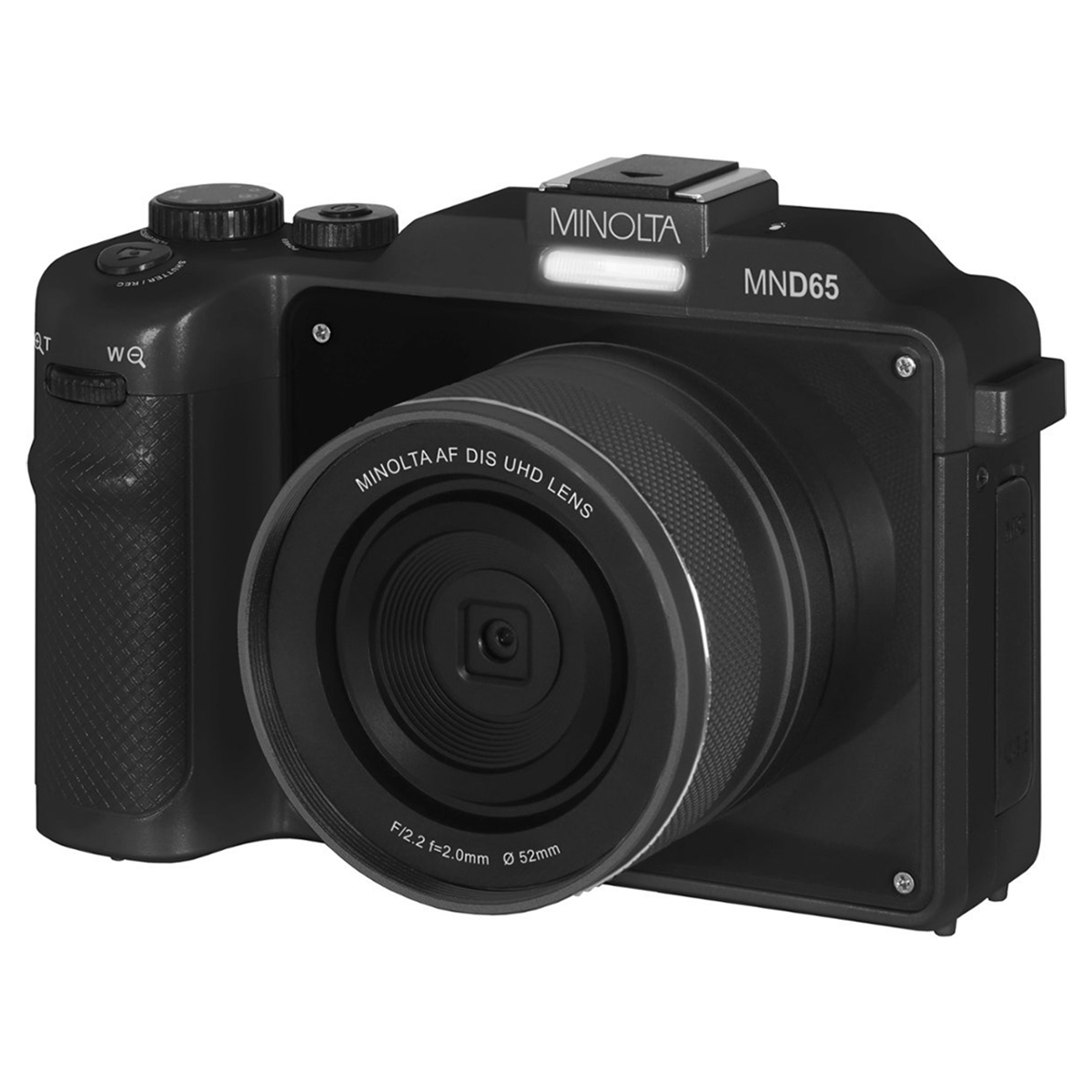 

Minolta MND65 56MP 4K Ultra HD Wi-Fi Selfie Shot Digital Camera Black with Black Faceplate