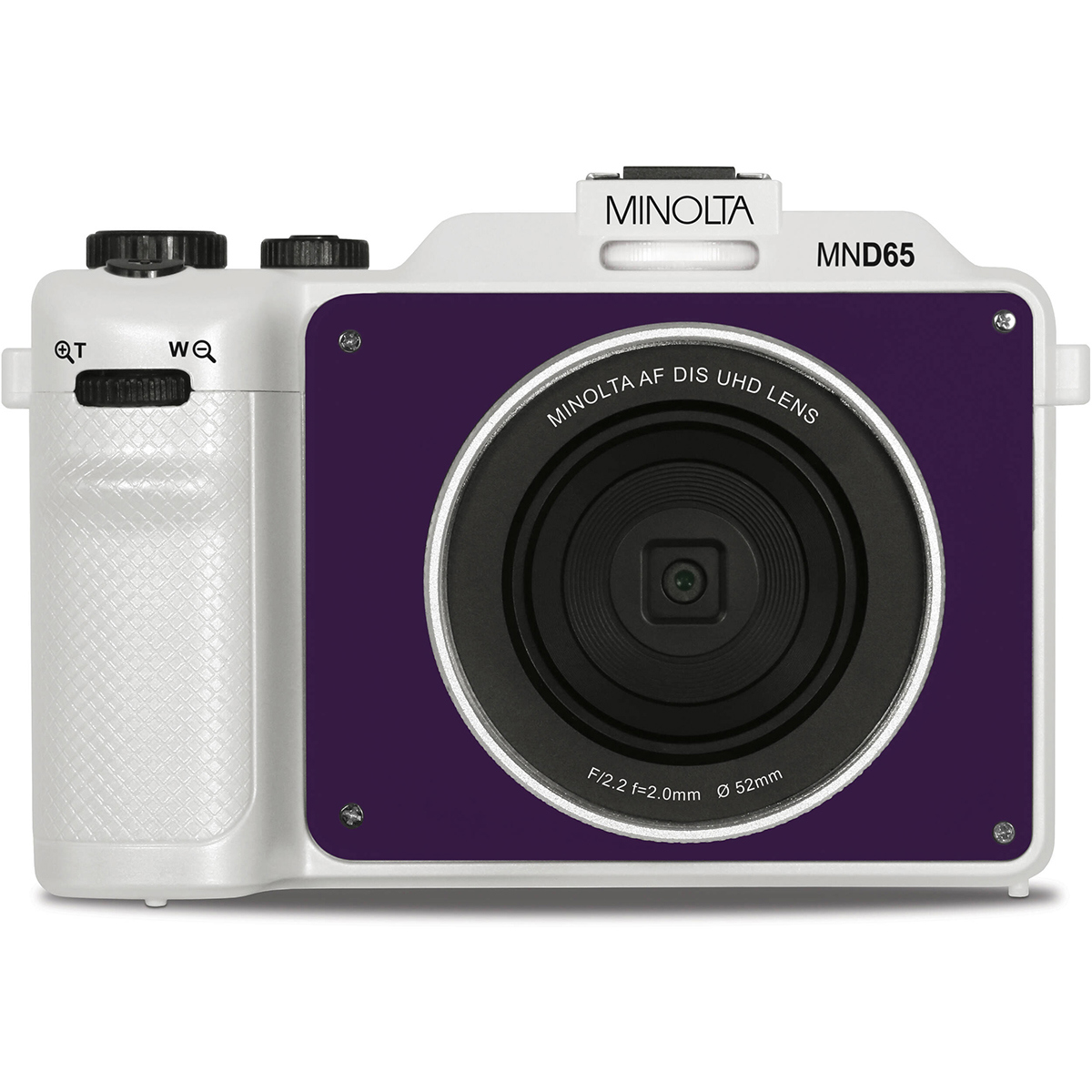 

Minolta MND65 56MP 4K Ultra HD Wi-Fi Selfie Shot Digital Camera White with Purple Faceplate