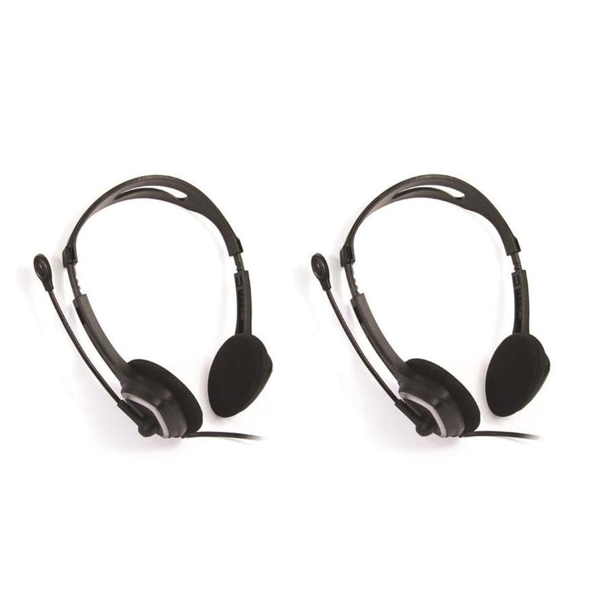 Photos - Mobile Phone Headset iMicro IM320 USB Headset with Microphone, 2-Pack SP-IM320 2