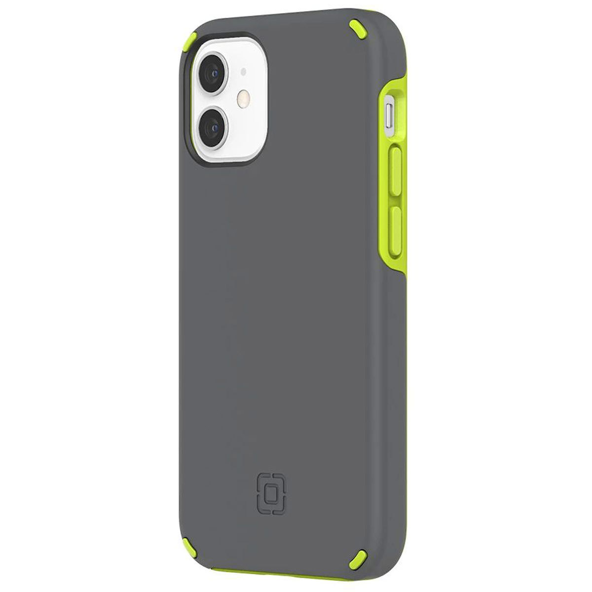 

Incipio Duo Case for iPhone 12 Mini, Gray/Volt Green