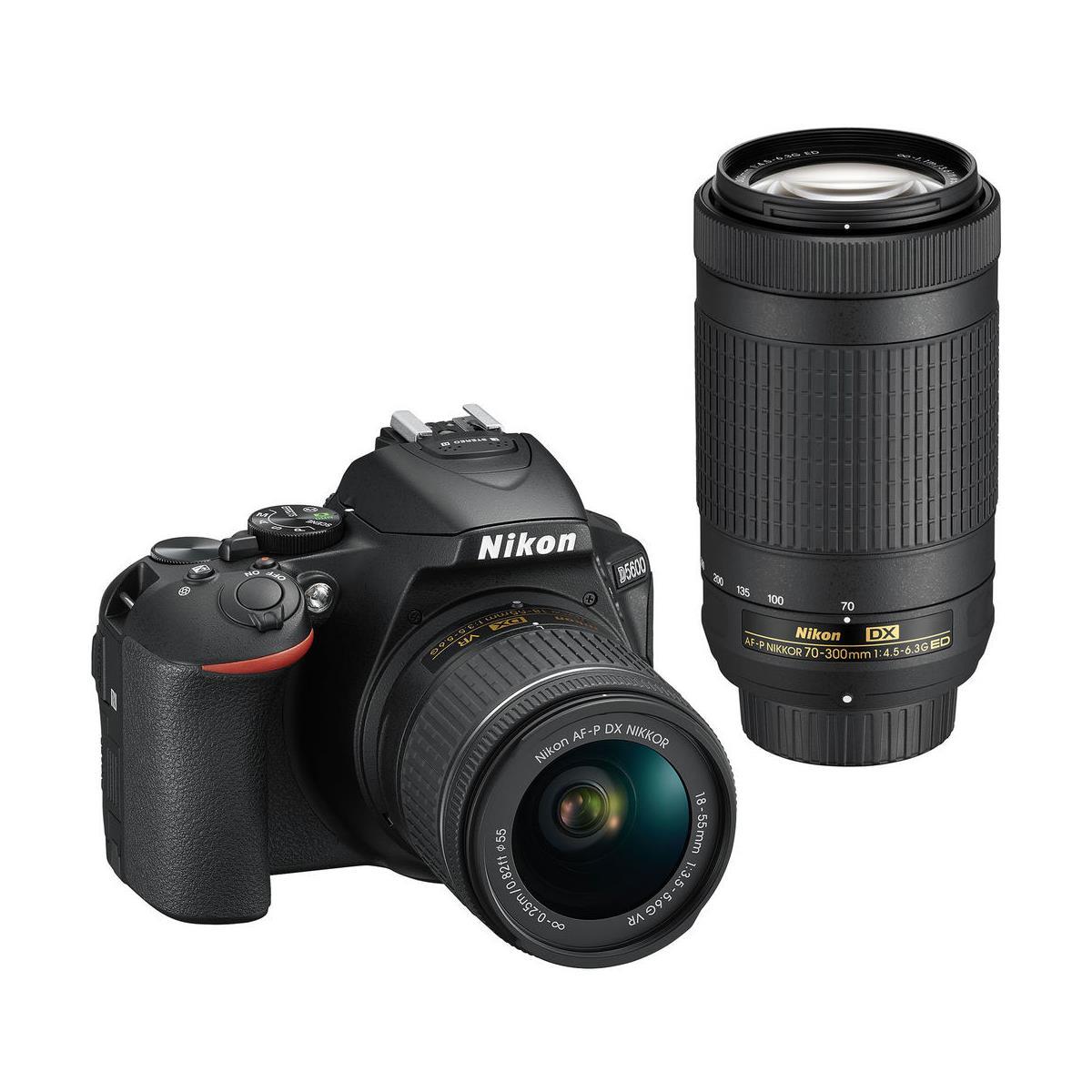 Nikon D5600 DSLR with DX 18-55mm f/3.5-5.6G VR & DX 70-300mm f/4.5-6.3G ED Lens