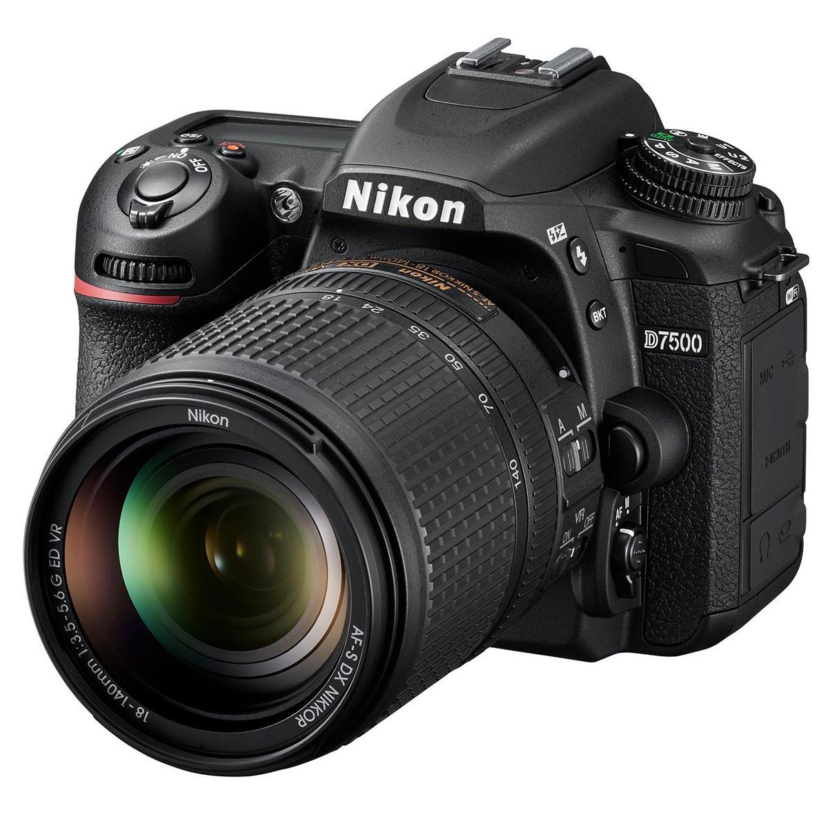 Image of Nikon D7500 DSLR with 18-140mm VR Lens