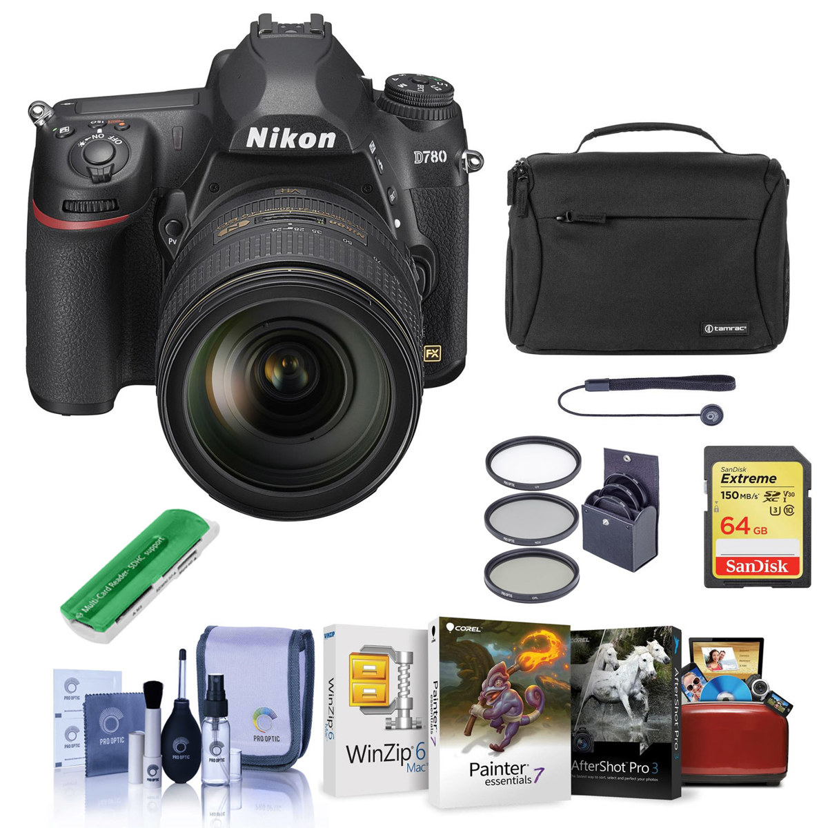 

Nikon D780 FX-Format DSLR Camera with AF-S 24-120mm f/4G ED VR Lens With ACC KIT