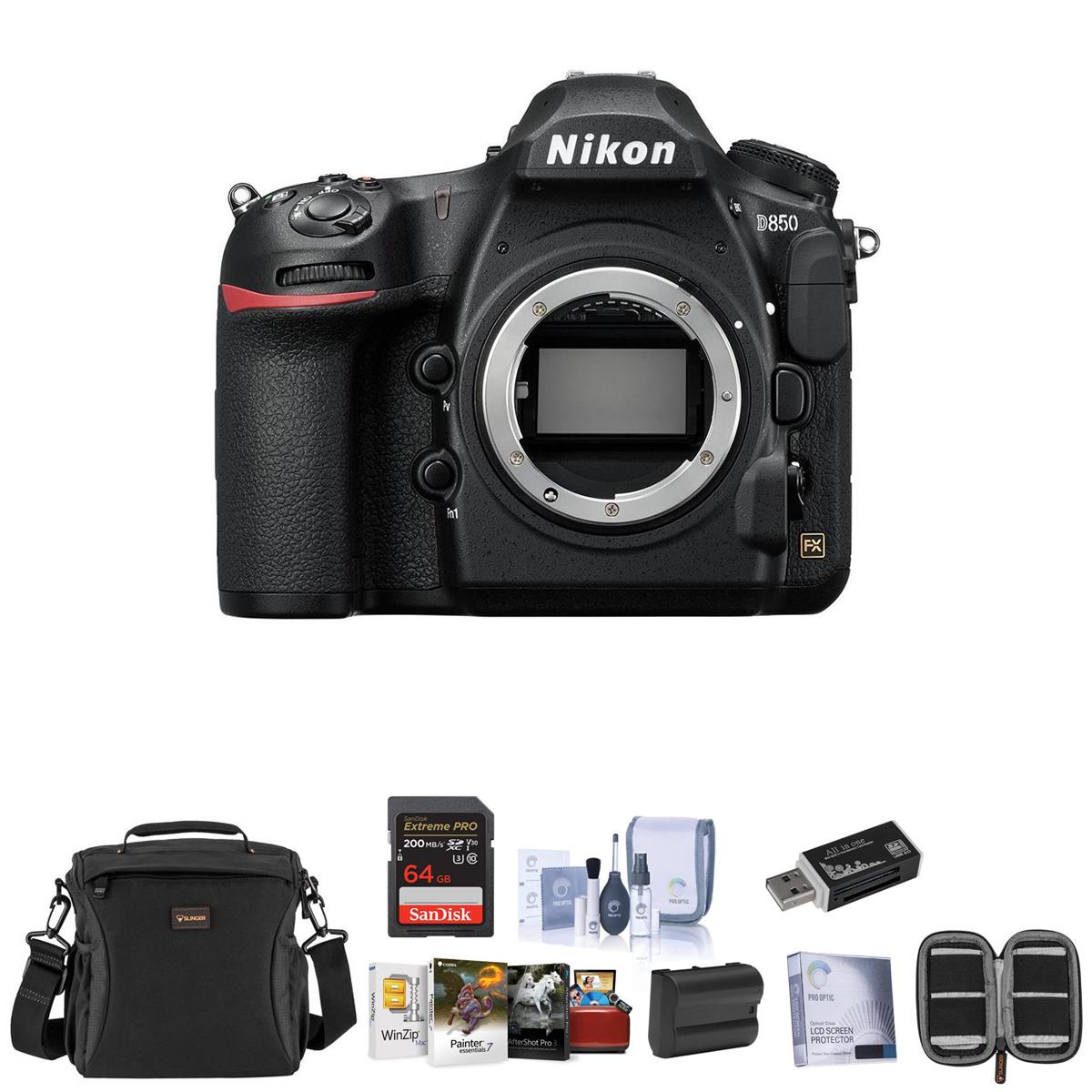 Nikon D850 DSLR Camera Body With Free Mac Accessory Bundle
