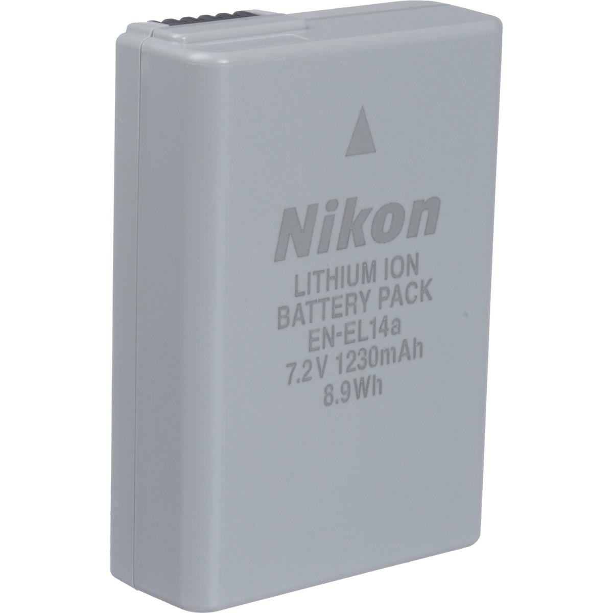 Image of Nikon EN-EL14a 7.2V 1230mAh Rechargeable Lithium-Ion Battery