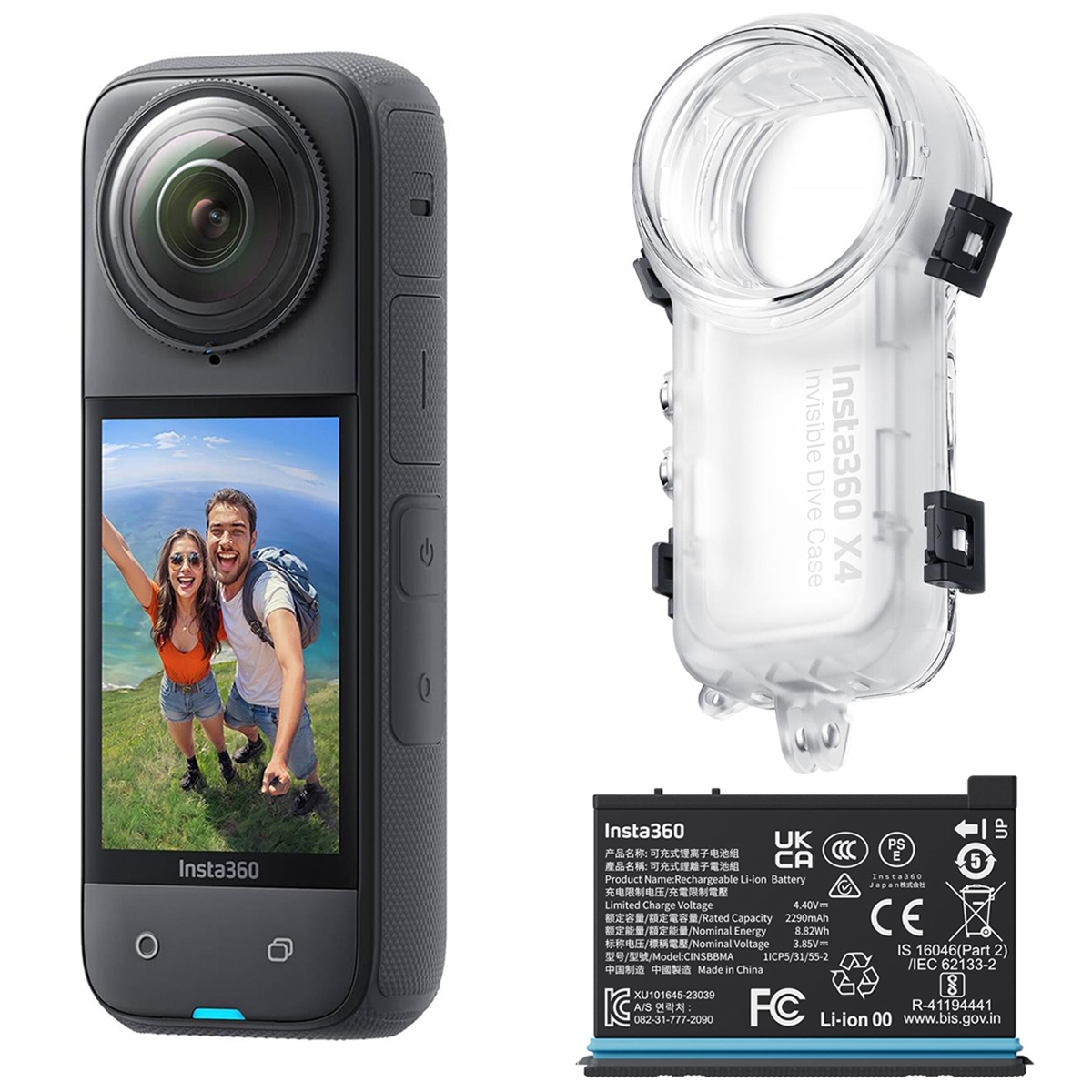 

Insta360 X4 8K 360 Action Camera, with Extra Battery and Invisible Dive Case