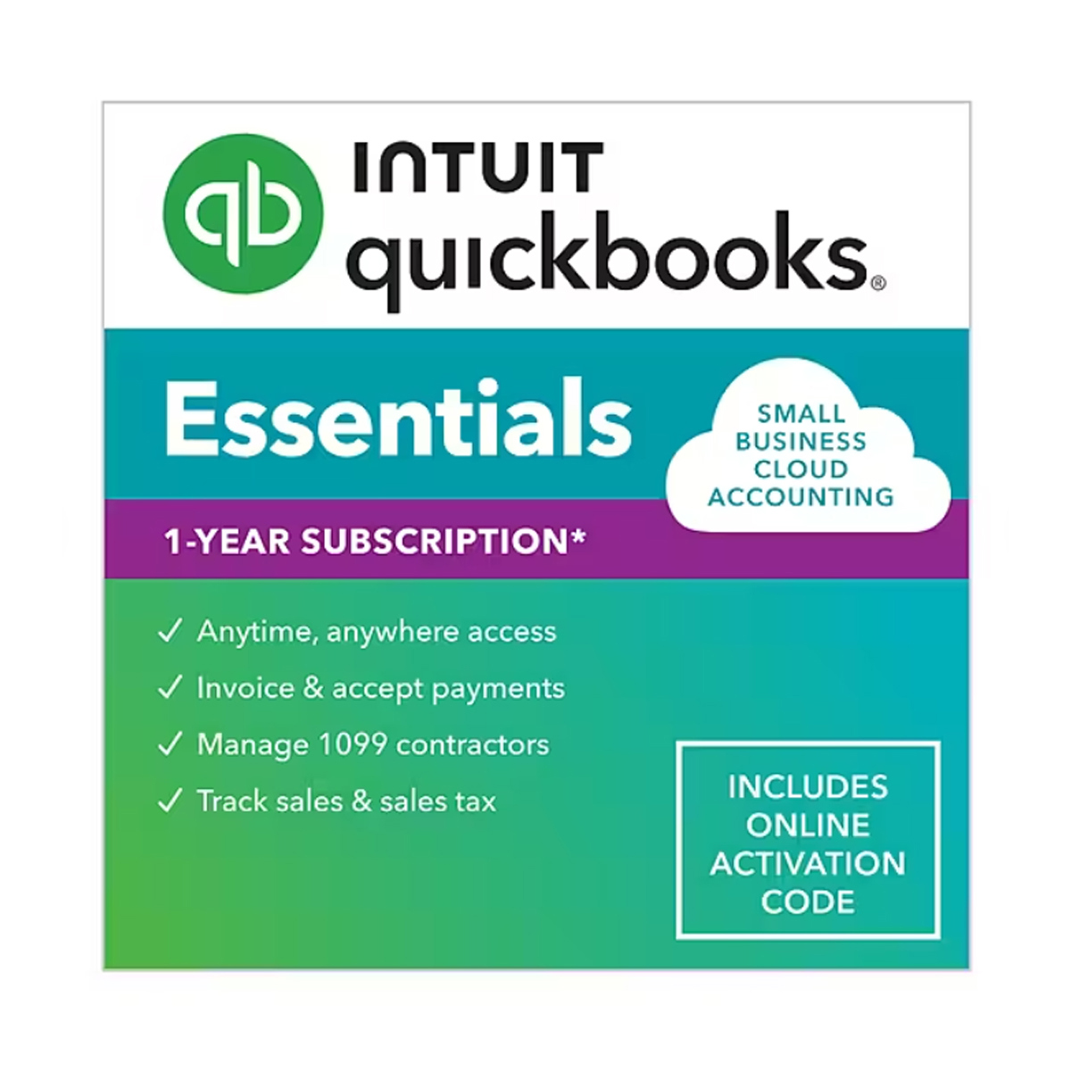 

Intuit QuickBooks Online Essentials 2024, 1-Year Subscription, 3-Users, Download