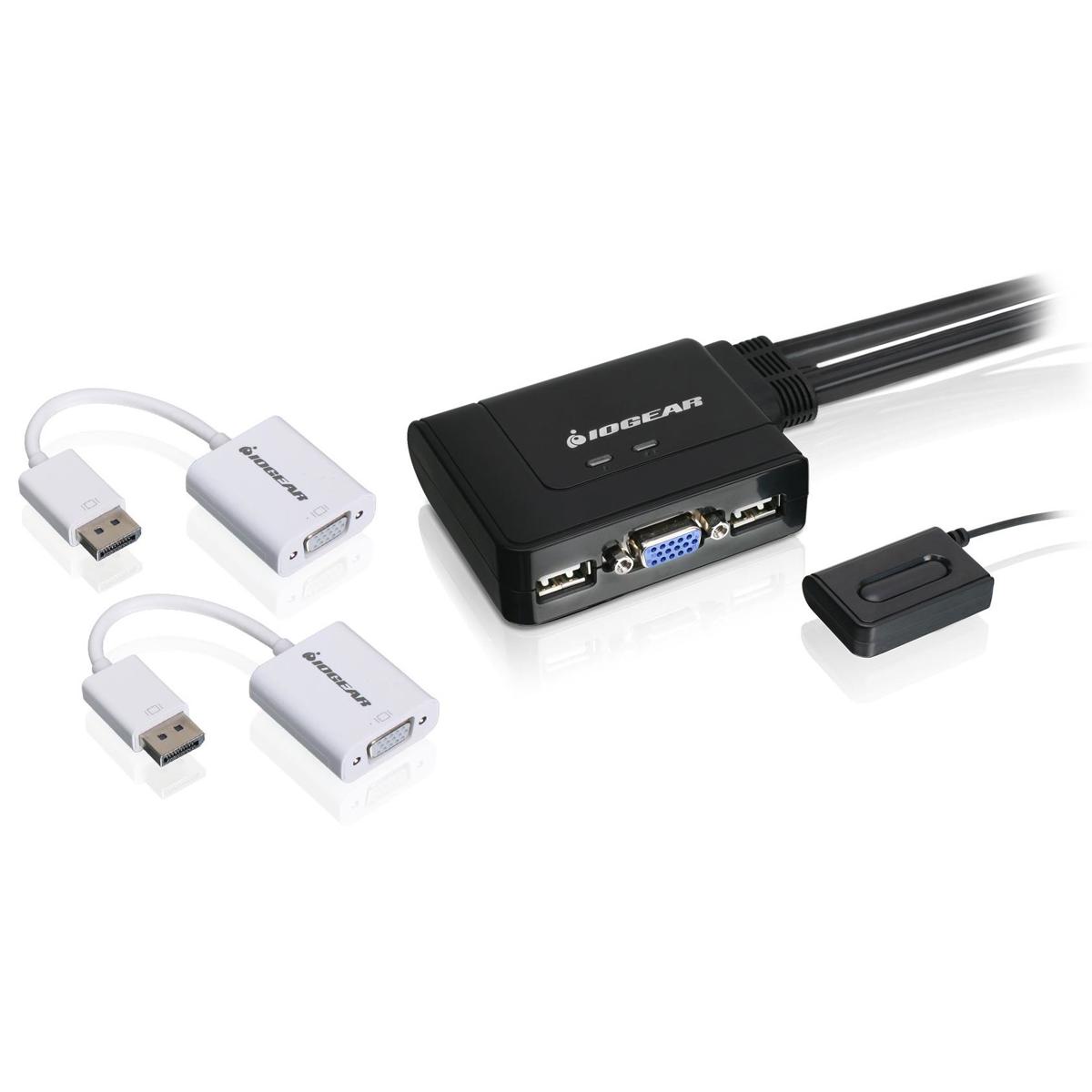 

IOGEAR 2-Port VGA and DisplayPort KVM Switch Kit