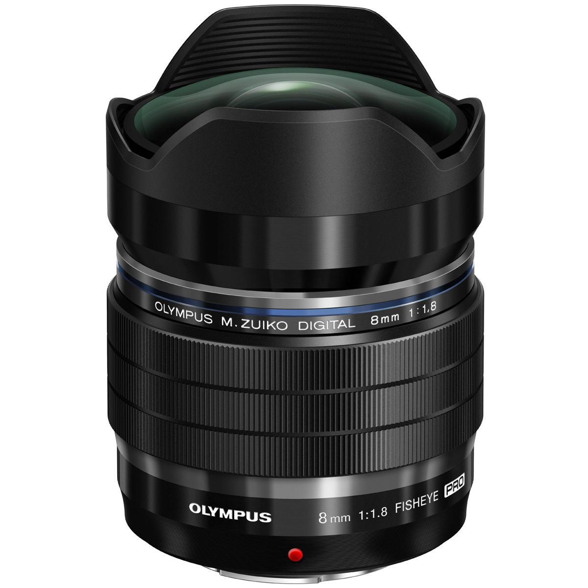 

Olympus M.Zuiko Digital ED 8mm f/1.8 Fisheye Pro Lens for MFT, Black