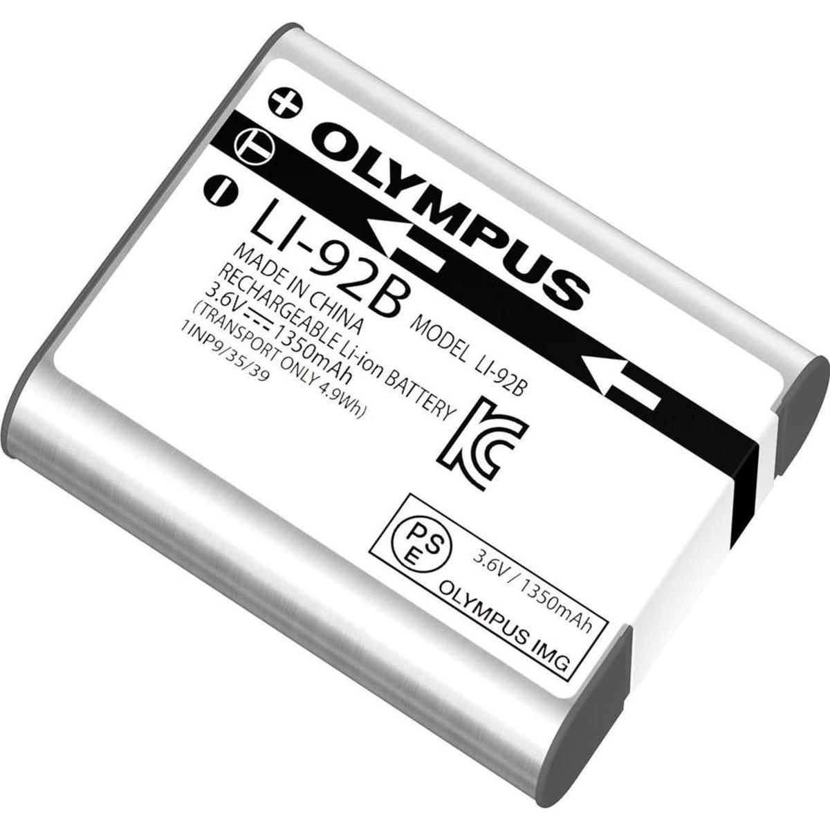 

Olympus LI-92B 3.6V 1350mAh Rechargeable Lithium-Ion Battery