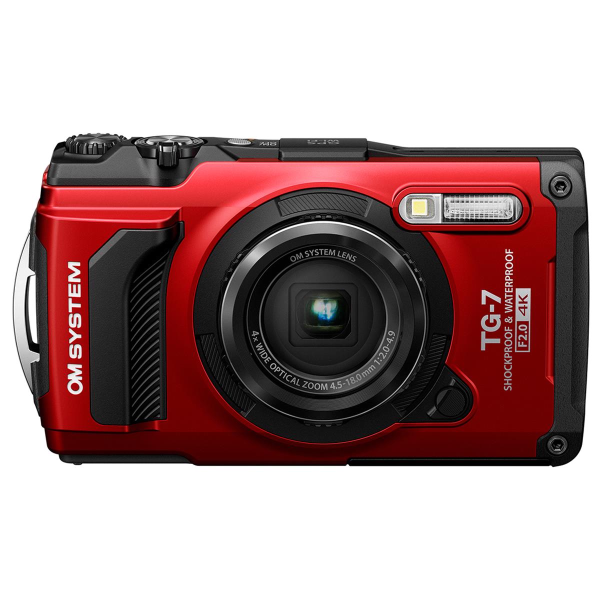 Image of OM SYSTEM OM System Tough TG-7 Digital Camera Red