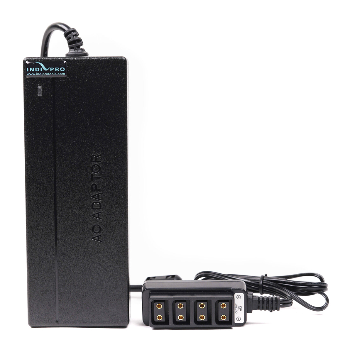 

IndiPRO 10' 15V 10A AC Power Supply to 4-Way D-Tap Splitter