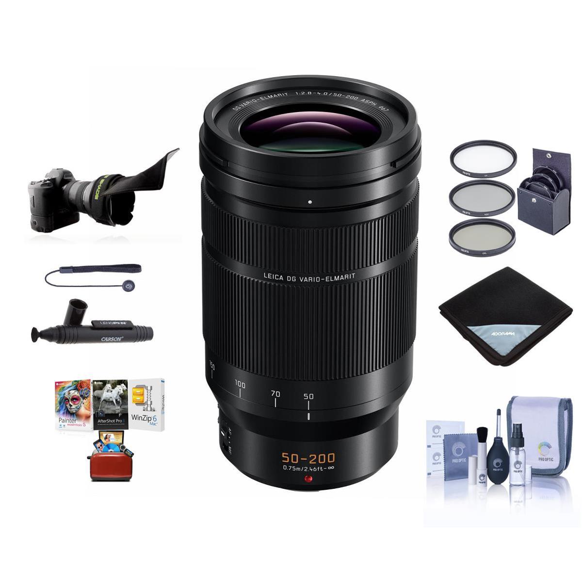 

Panasonic Lumix G Leica DG Vario-Elmarit 50-200mm f/2.8-4 Lens,MFT w/Mac Acc Kit