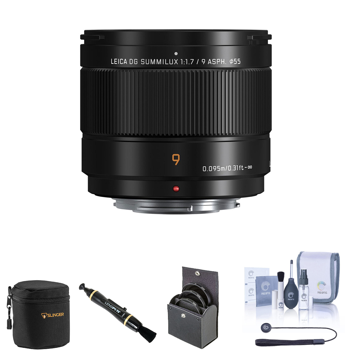 

Panasonic LUMIX G Leica DG Summilux 9mm f/1.7 Aspherical Lens w/ Essentials Kit