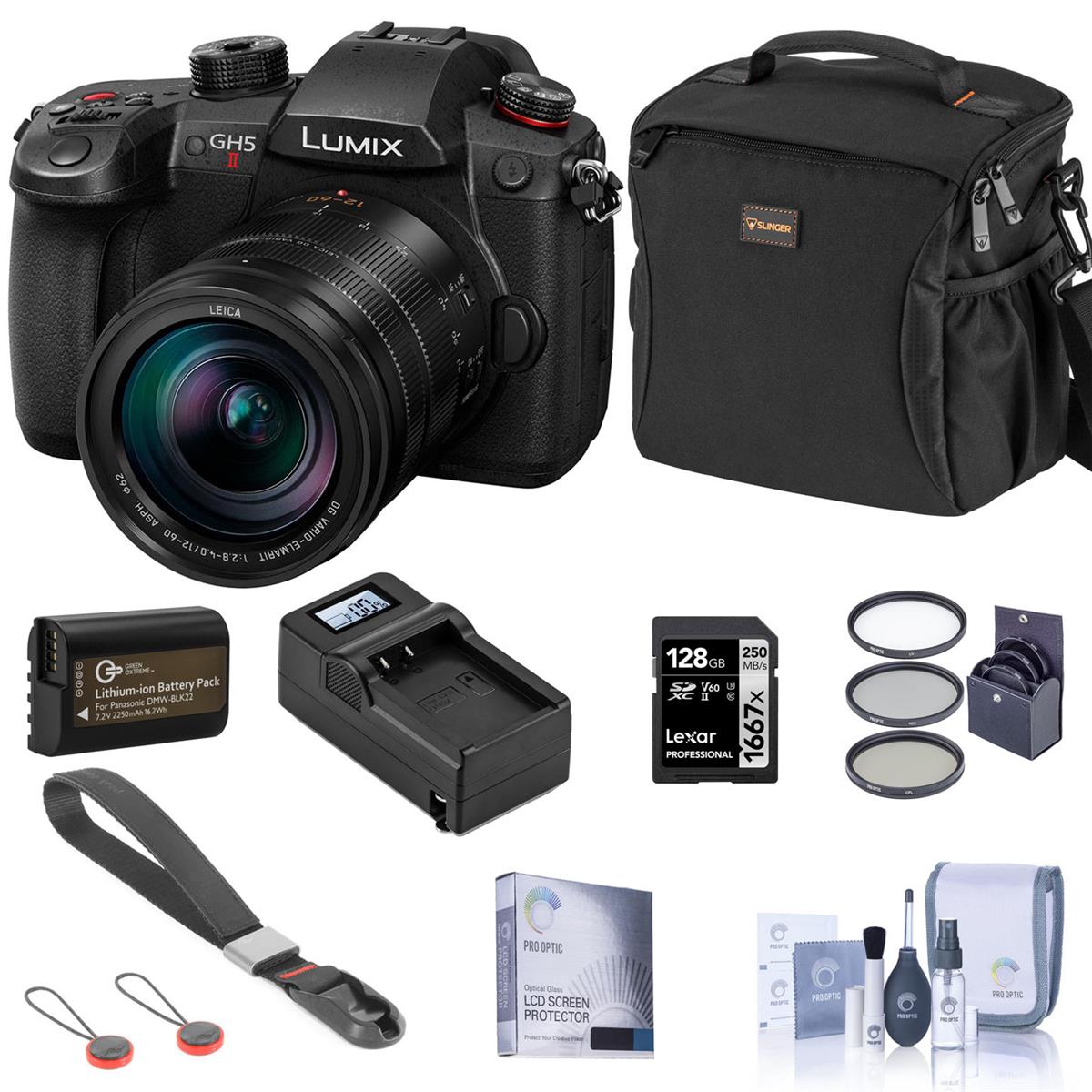 Panasonic LUMIX GH5 II Mirrorless Camera with 12-60mm Lens with Essential Kit