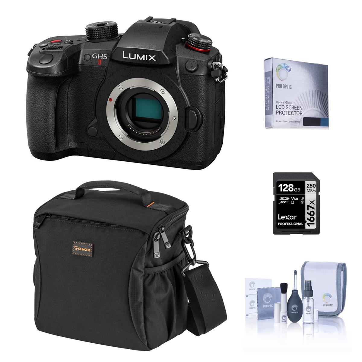 Panasonic Lumix GH5 II Mirrorless Camera Body with Accessories Kit