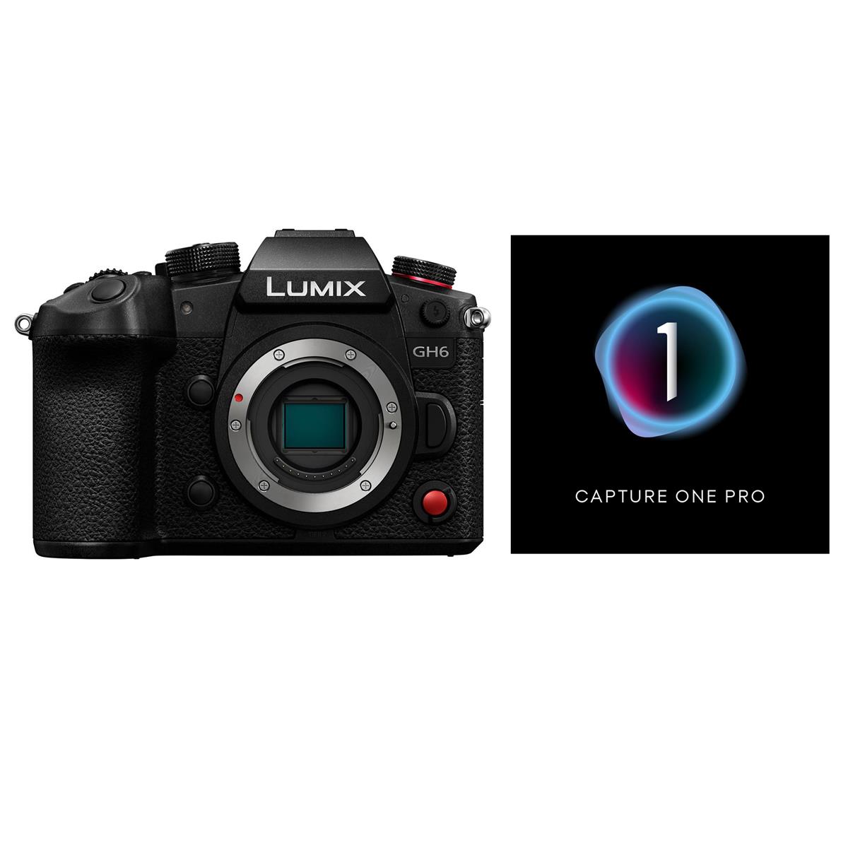 Image of Panasonic Lumix GH6 Mirrorless Camera Body with Capture One Pro