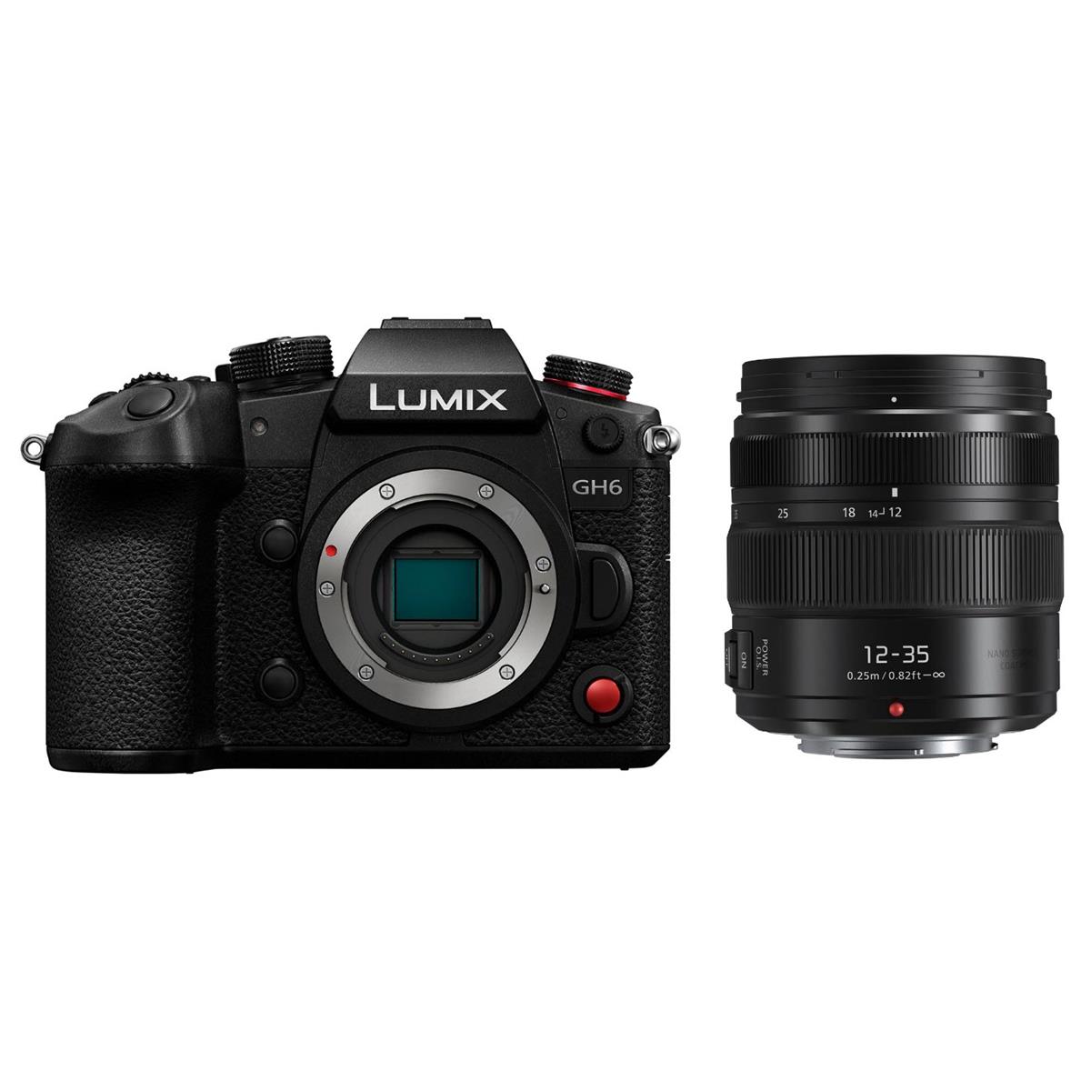 Image of Panasonic Lumix GH6 Mirrorless Camera with G X Vario 12-35mm F/2.8 Lens