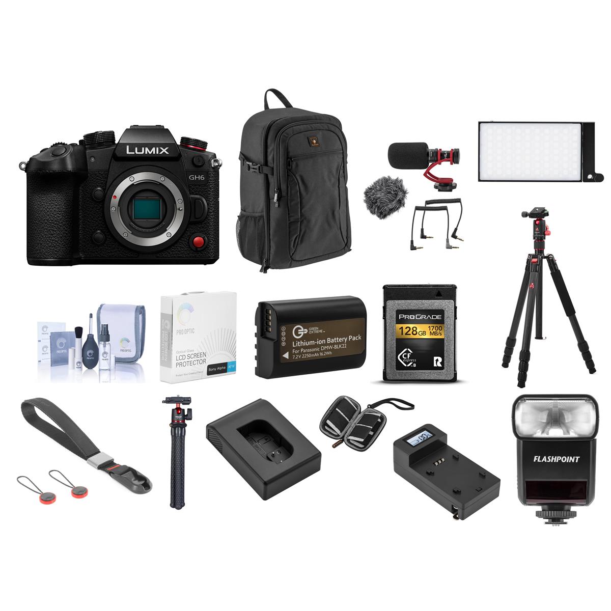 Image of Panasonic Lumix GH6 Mirrorless Camera Body with Photography Kit