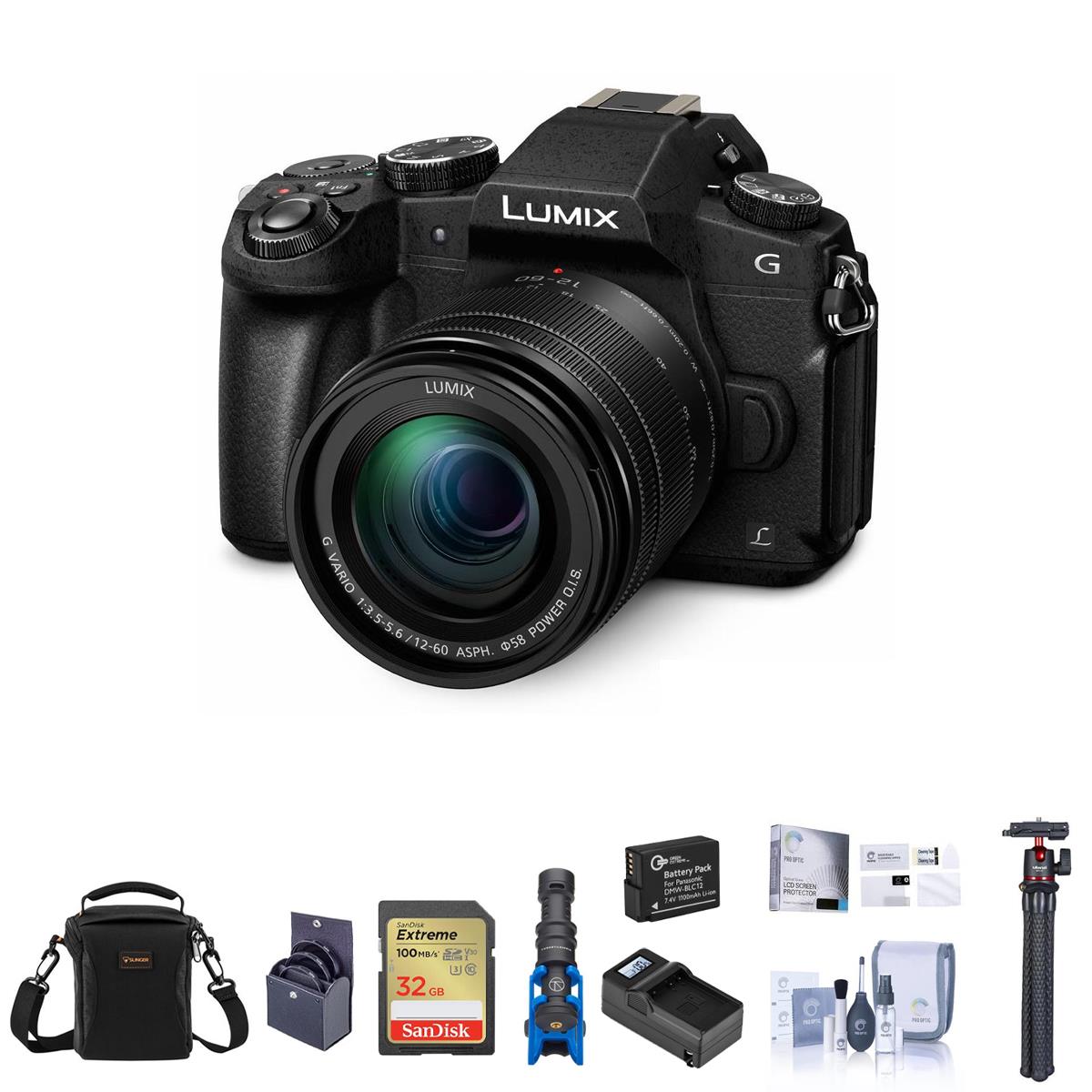 Panasonic Lumix DMC-G85 Mirrorless with 12-60mm OIS Lens With Free Accessory Kit