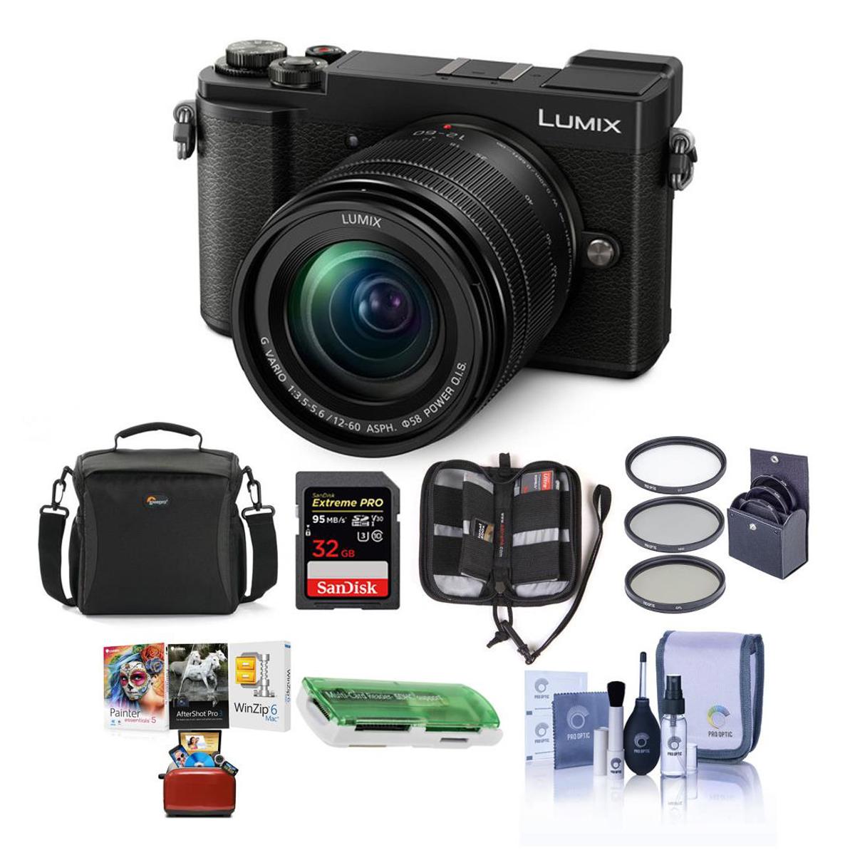 

Panasonic Lumix DC-GX9 Mirrorless Camera w/12-60mm Lens Black And Free Accessory