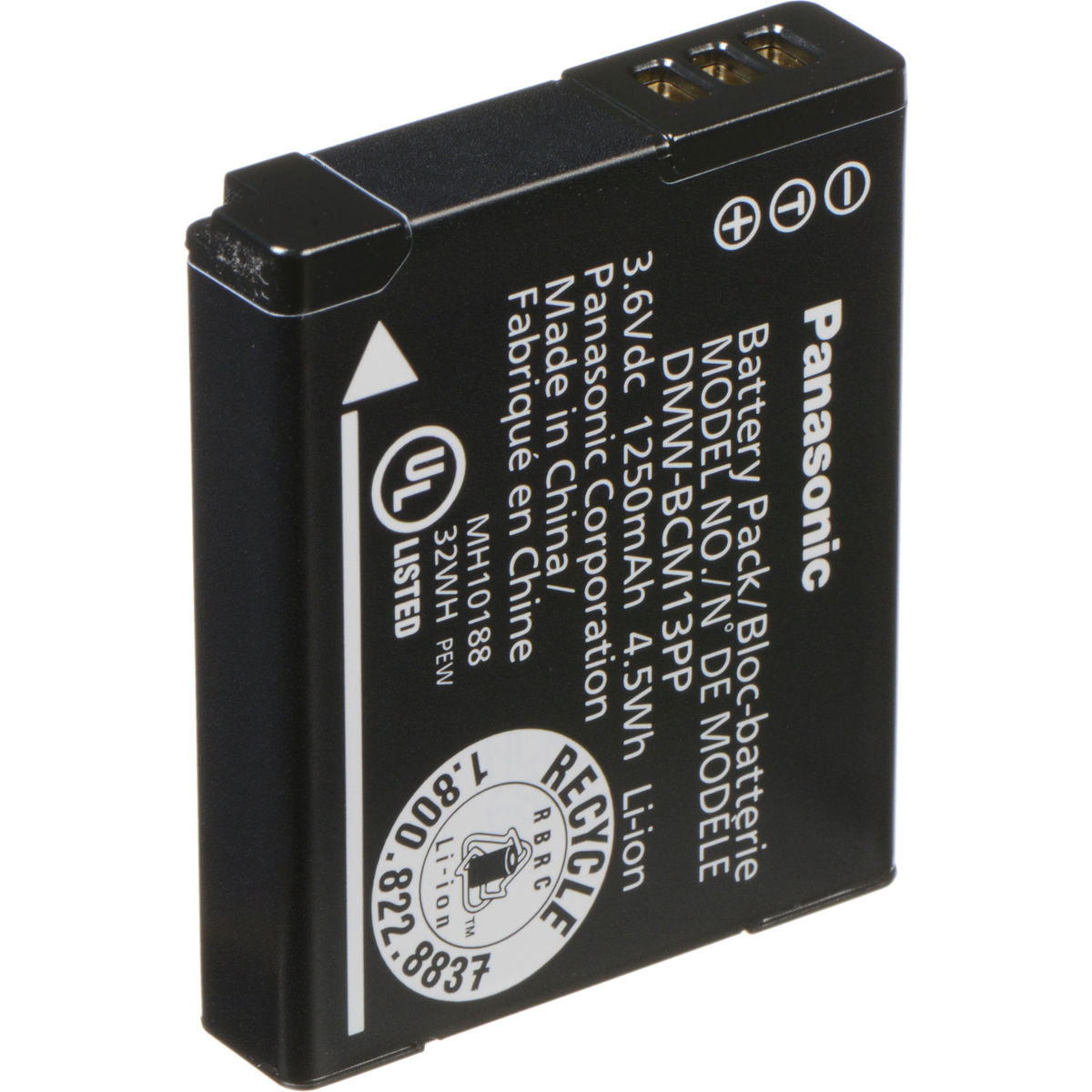 

Panasonic DMW-BCM13 3.6V 1250mAh Rechargeable Lithium-Ion Battery