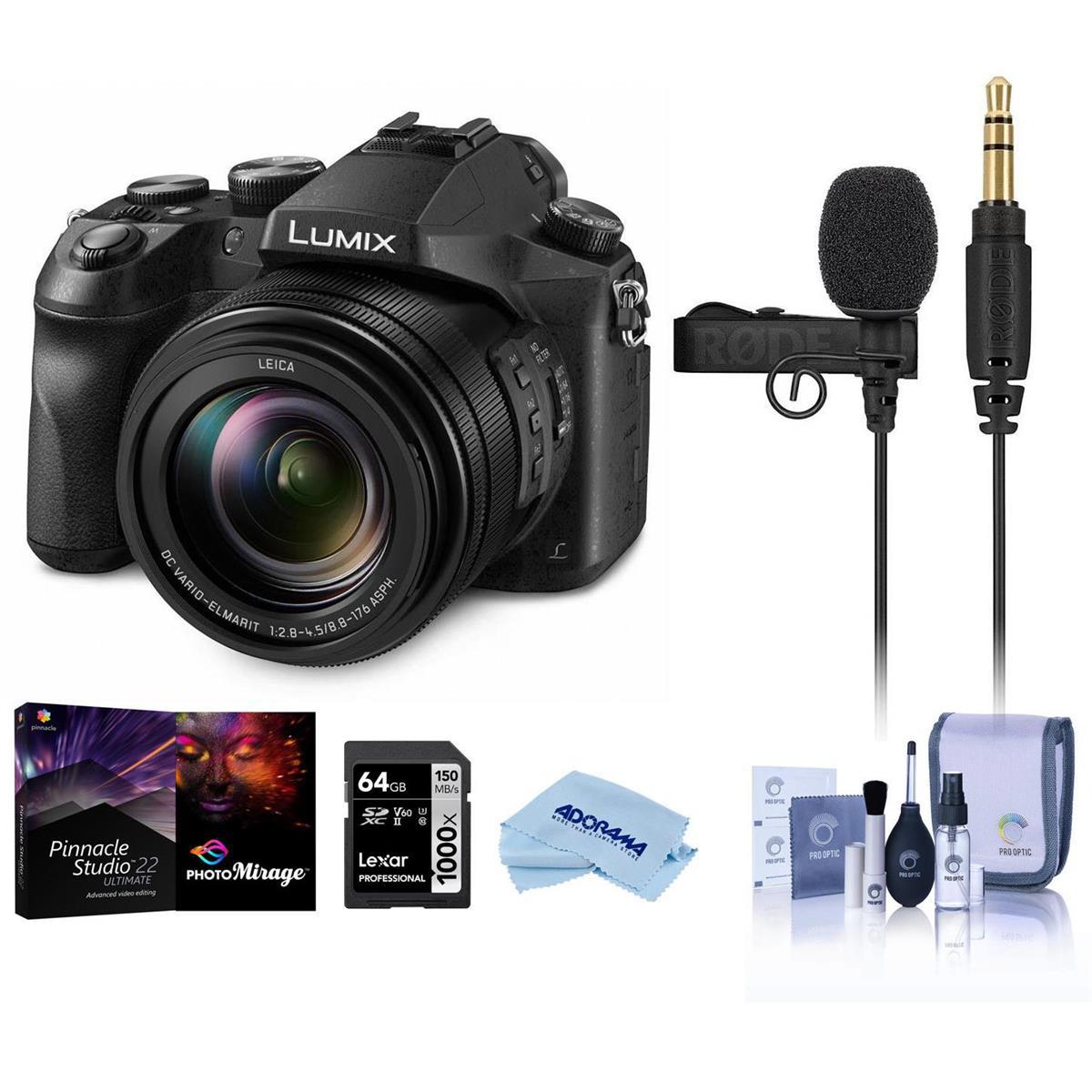 

Panasonic LUMIX DMC-FZ2500 Digital Camera, Bundle with Free Audio Kit
