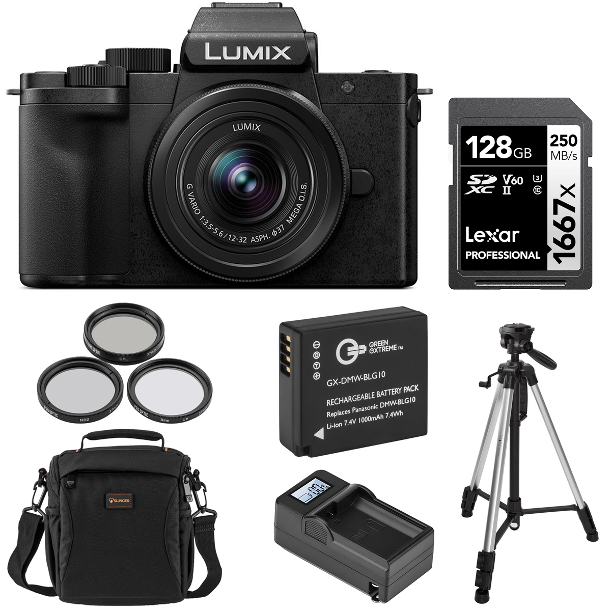 Image of Panasonic LUMIX DC-G100D Camera w/G Vario 12-32mm f/3.5-5.6 ASPH Lens