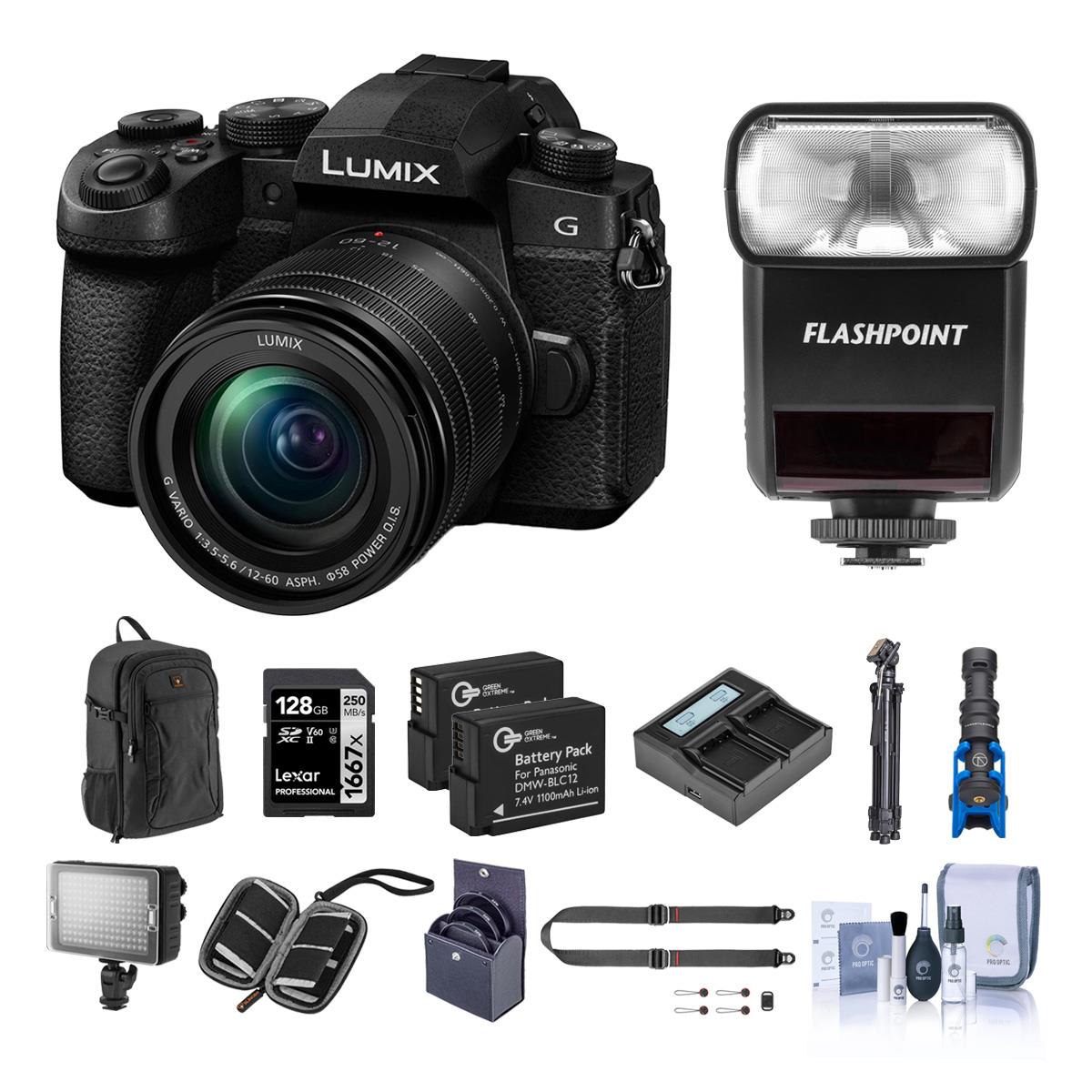Image of Panasonic Lumix G95 Mirrorless Camera with 12-60mm Lens with Photography Acc Kit