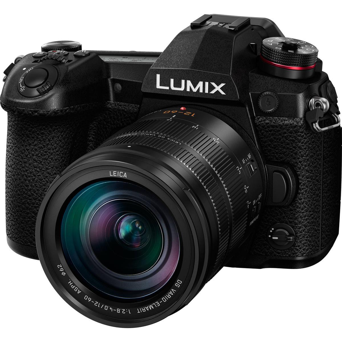 Panasonic Lumix G9 Mirrorless Camera, Black w/Leica DG 12-60/2.8-4 Lens