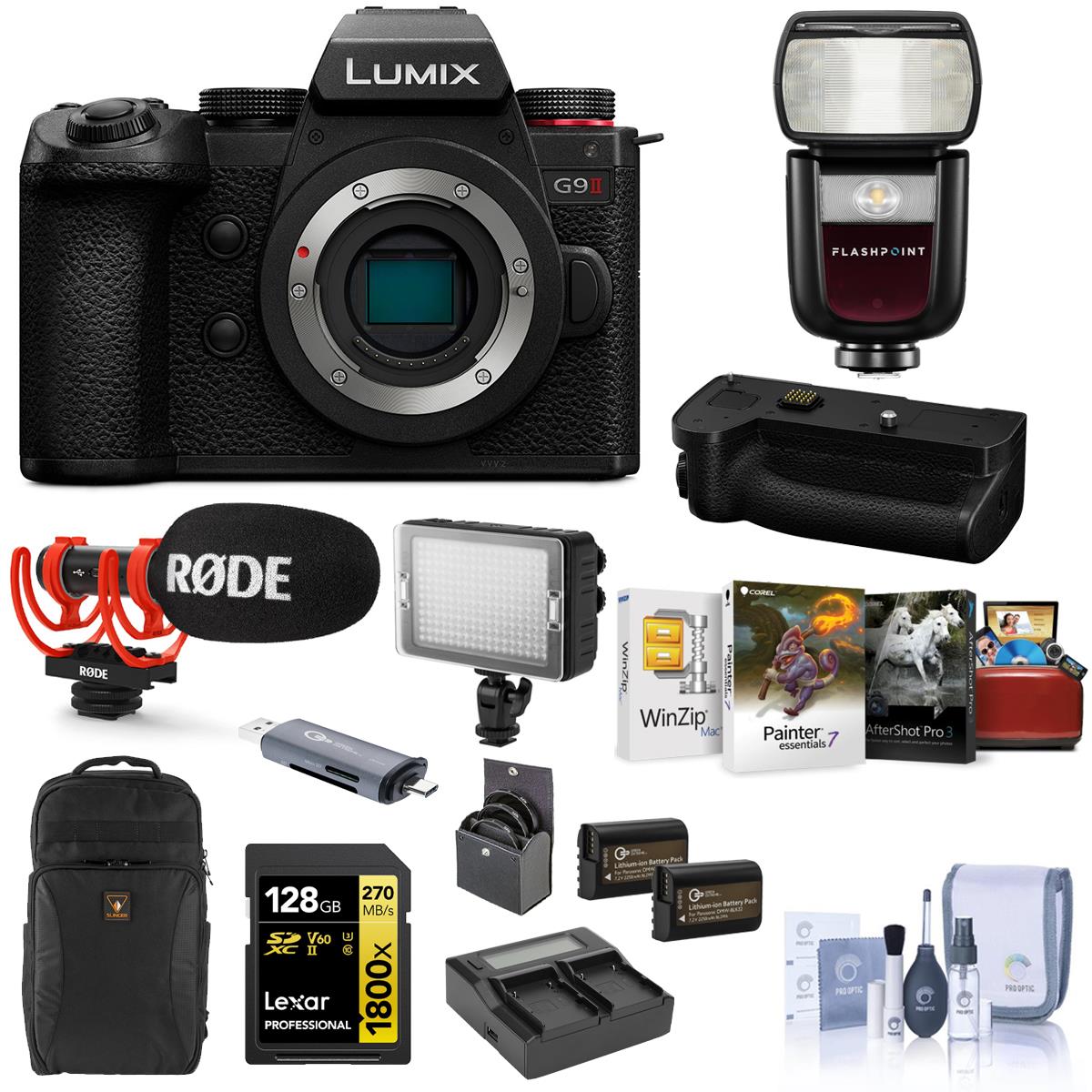 Image of Panasonic Lumix G9 II Mirrorless Camera w/12-60mm f/2.8-4 Lens &amp; Complete Kit