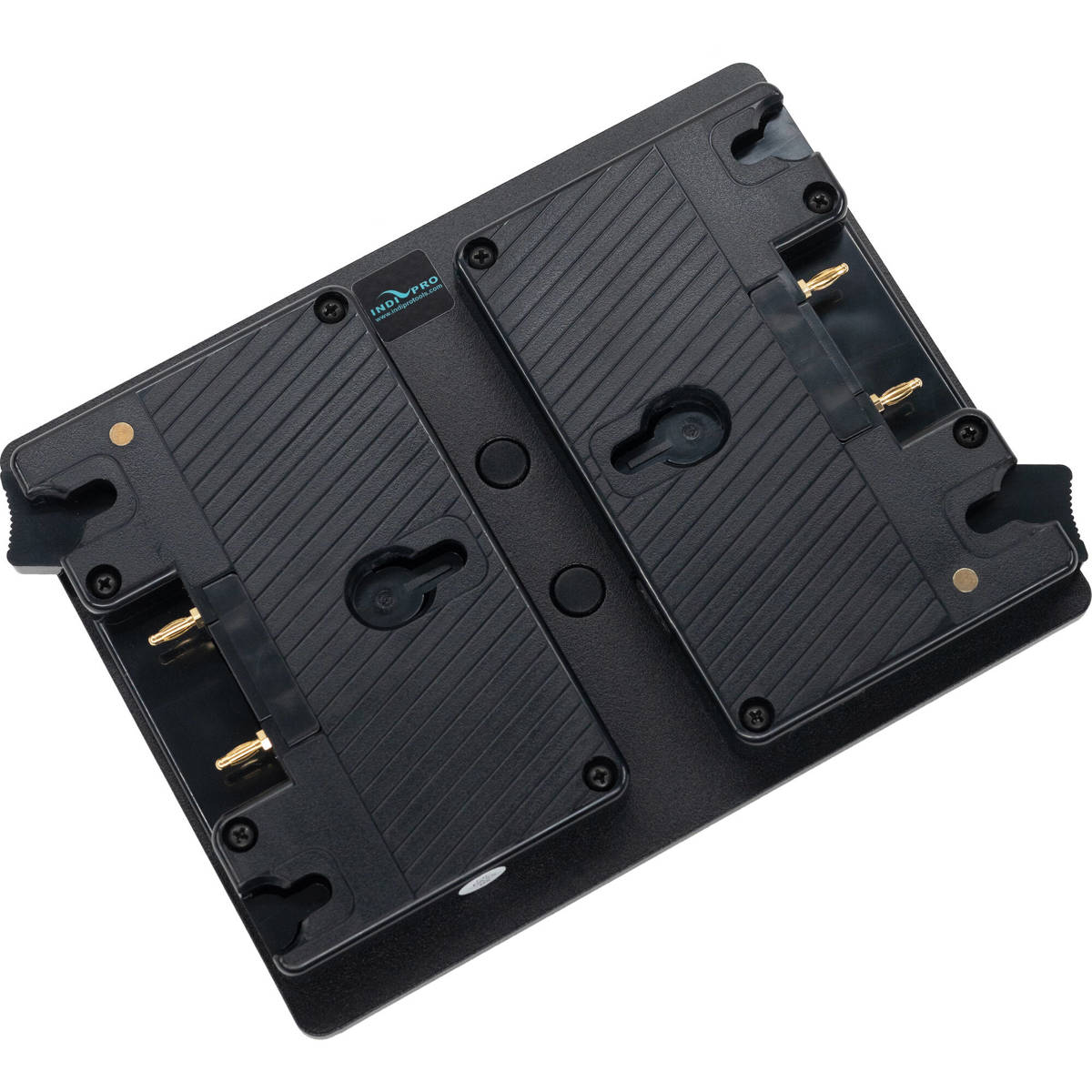 

IndiPRO Dual Gold Mount Battery Adapter Plate with D-Tap to Gold Mount Plate