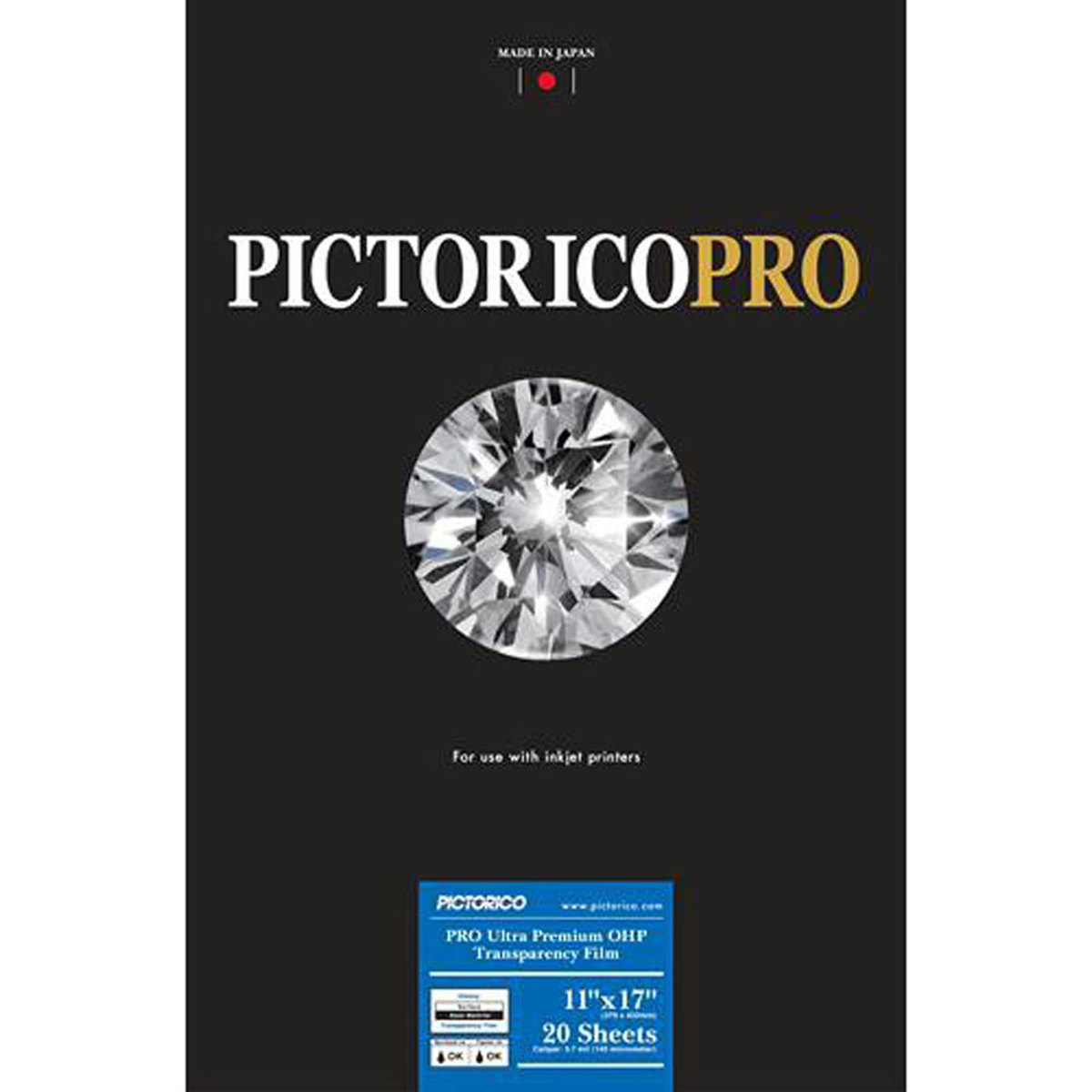 

Pictorico TPS100 Semi-Transparent Projector Film, 11x17in, 20 Sheets