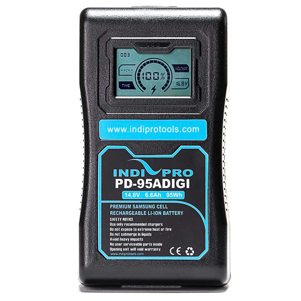 

IndiPRO High-performance 95Wh Gold-Mount Li-Ion Battery with LCD Display