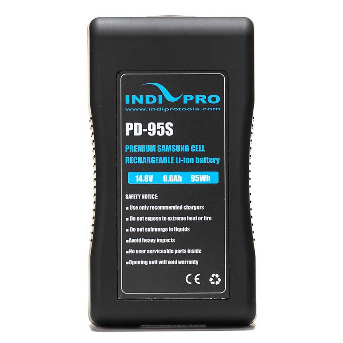 

IndiPRO 95Wh V-Mount Li-Ion Battery with Power LED Gauge Display