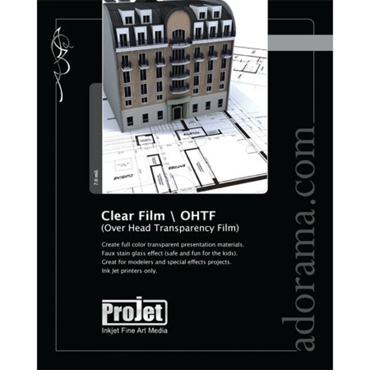 

Projet Inkjet Transparency Film, 11x17", 7 mil., 50 Sheets
