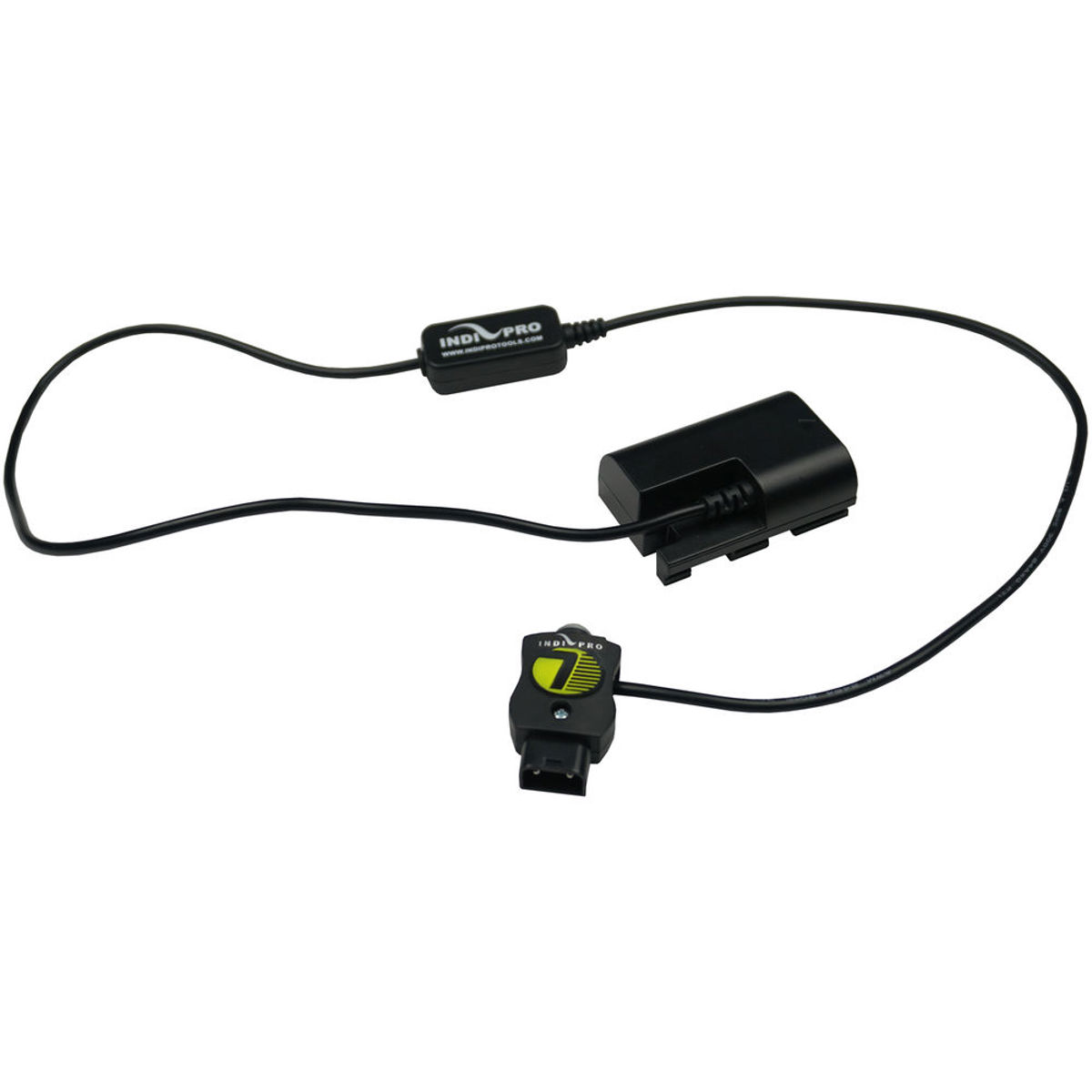 

IndiPRO 28" SafeTap Connector Regulated Cable to Canon LP-E6 Dummy Battery Cable