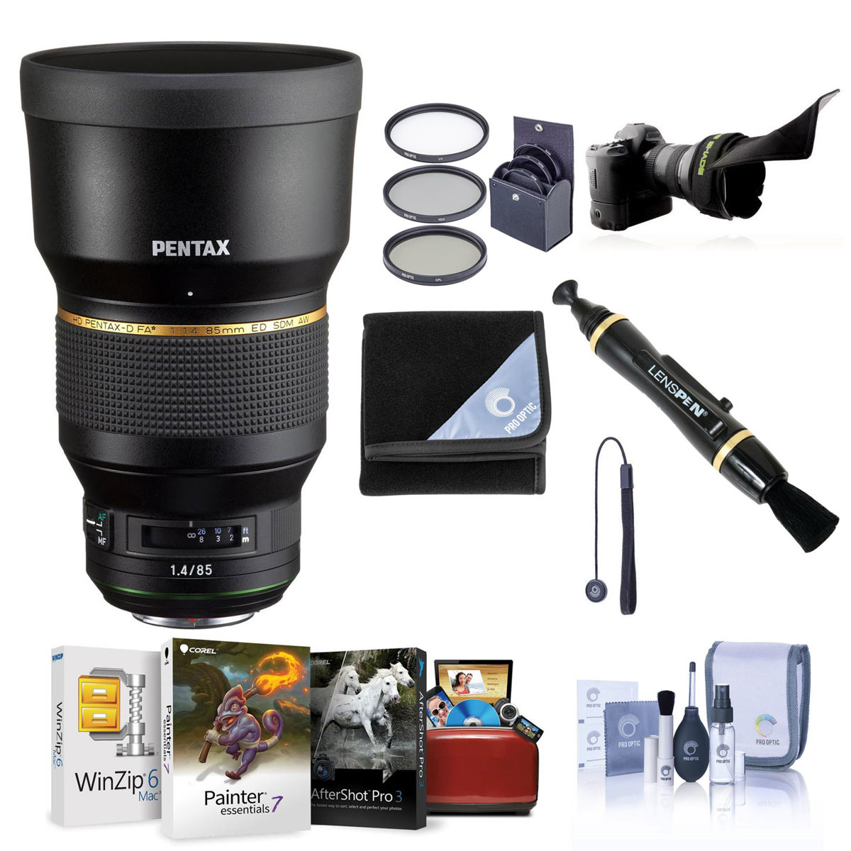 

Pentax HD Pentax-D FA 85mm f/1.4 ED SDM AW Lens w/Free Mac Software & Acc Kit