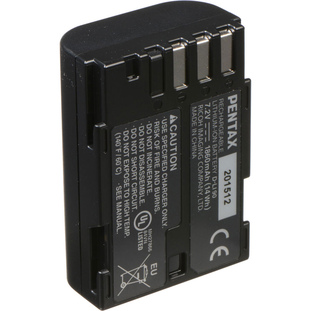 

Pentax D-LI90 7.2V 1860mAh Rechargeable Lithium-Ion Battery for Digital Camera