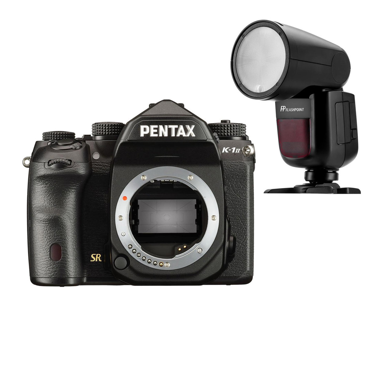 

Pentax K-1 Mark II DSLR Camera Body with Flashpoint Round Speedlight